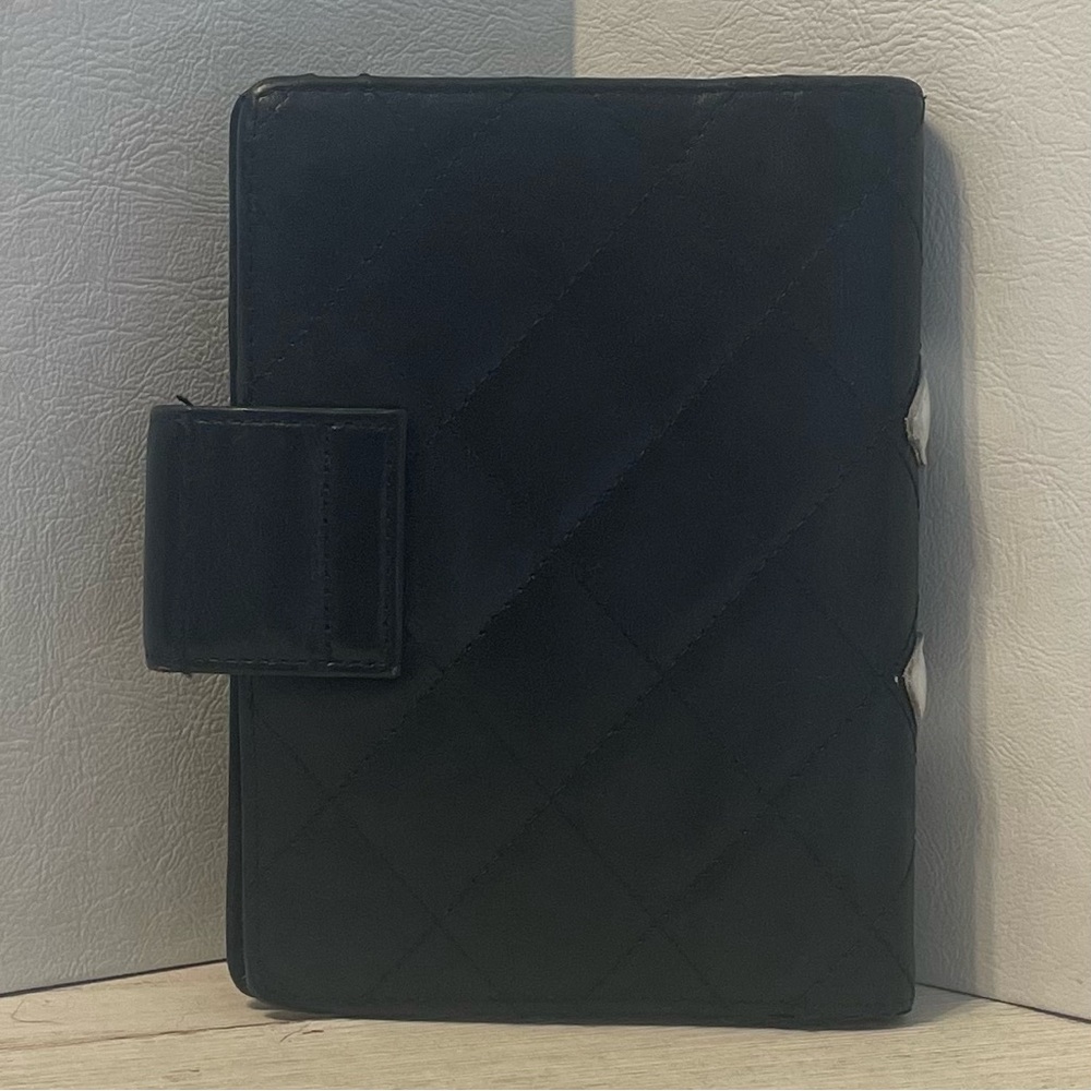 Chanel 2004-2005 CC Cambone Black Quilted Agenda with White CC Logo - Picture 5 of 5